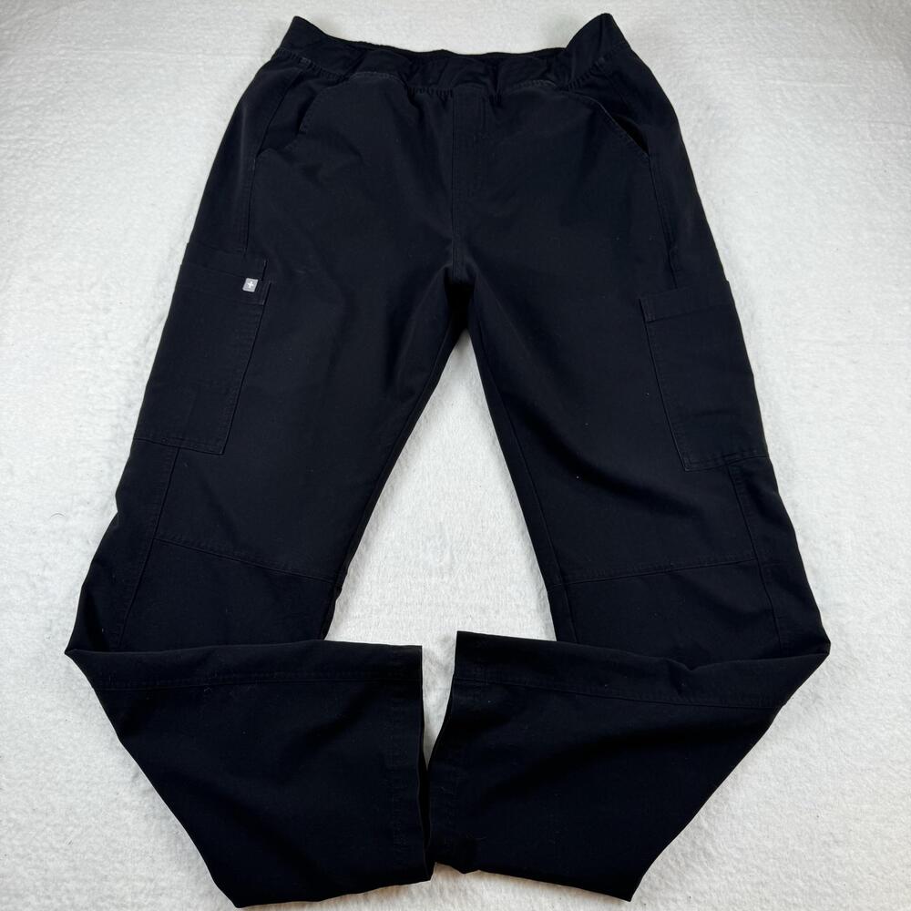 FIGS Pants Mens Size XL Black Technical Collection Cargo Elastic Waist Workwear